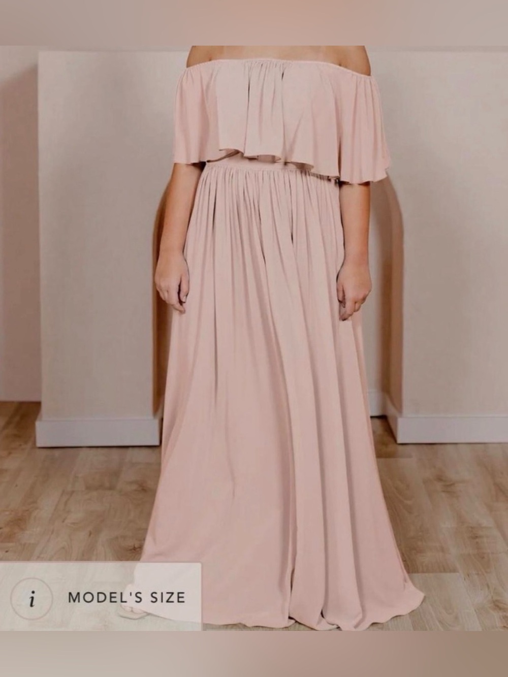 Reverly Abigail chiffon dress, rose quartz pink, size 24, NWT, bridesmaid - Picture 6 of 6